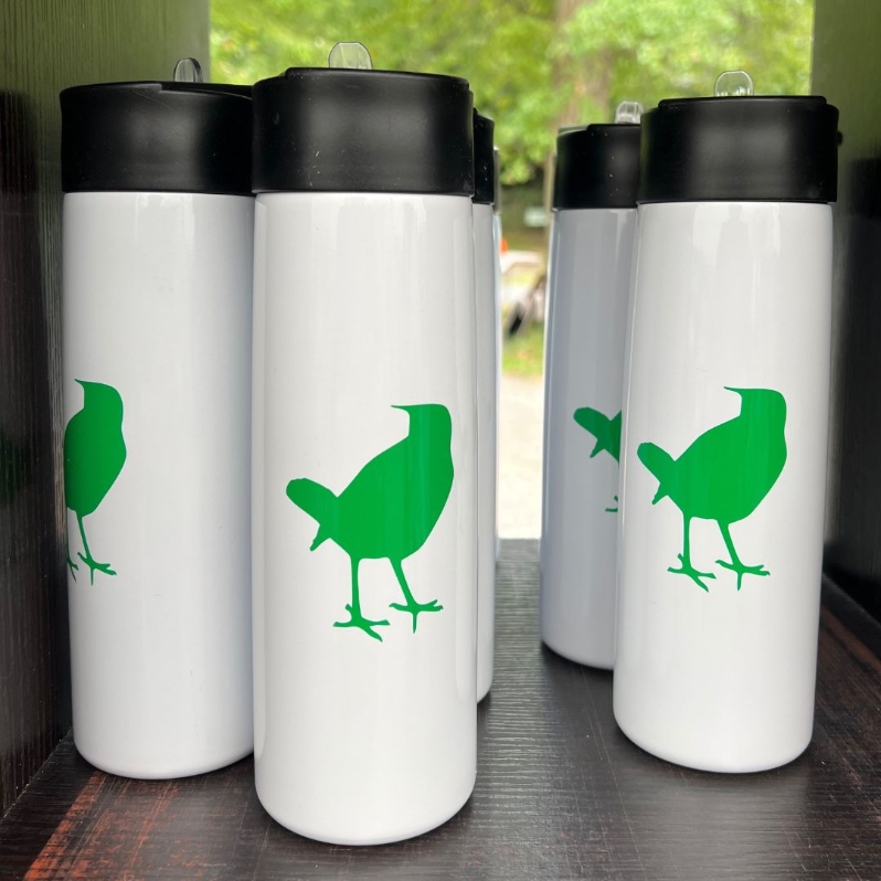 Product Description: 24 oz - White Water Bottle